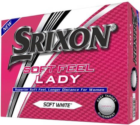 Srixon Softfeel Dame Logobolde - Hvid