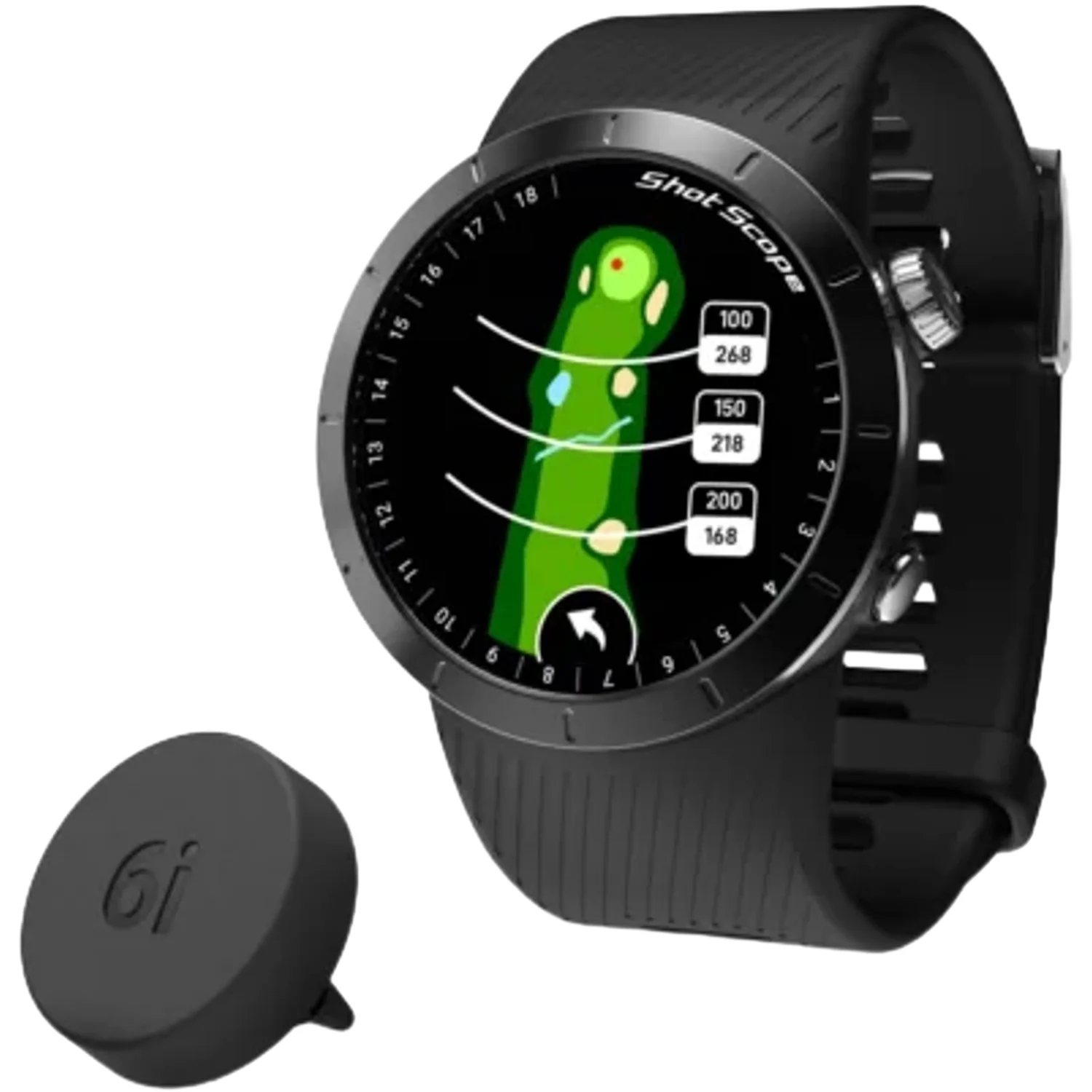 Shot Scope X5 GPS-golfur inkl. skudsporing , sort