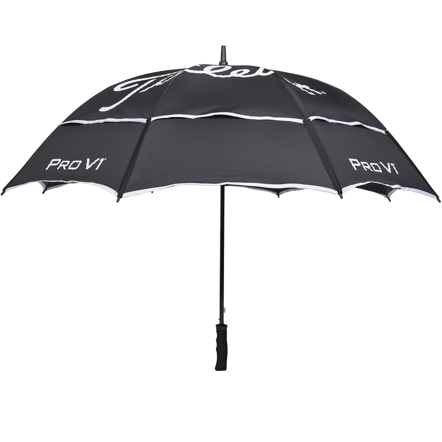 Titleist Golfparaply Tour Double Canopy, sort/hvid