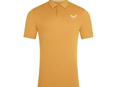 Castore Polo Engineered Knit, orange
