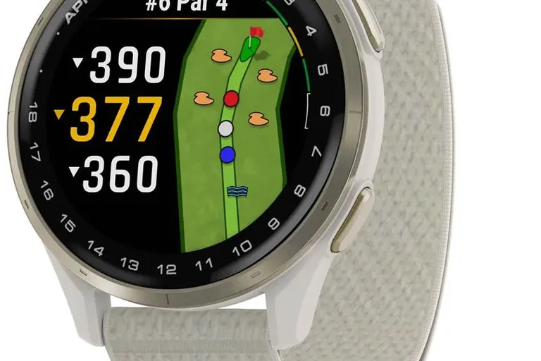 Garmin Approach S50 43 mm Ivory/Cream Gold GPS ur