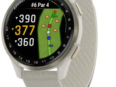 Garmin Approach S50 43 mm Ivory/Cream Gold GPS ur