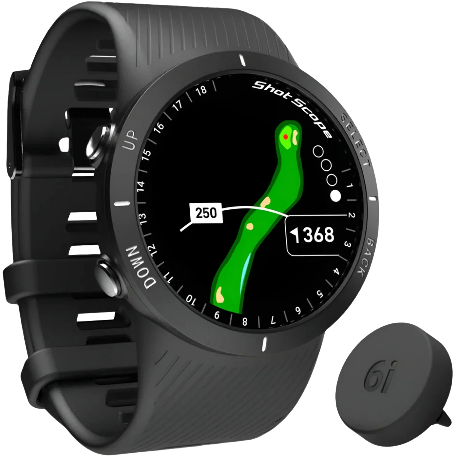 Shot Scope V5 GPS-golfur, sort