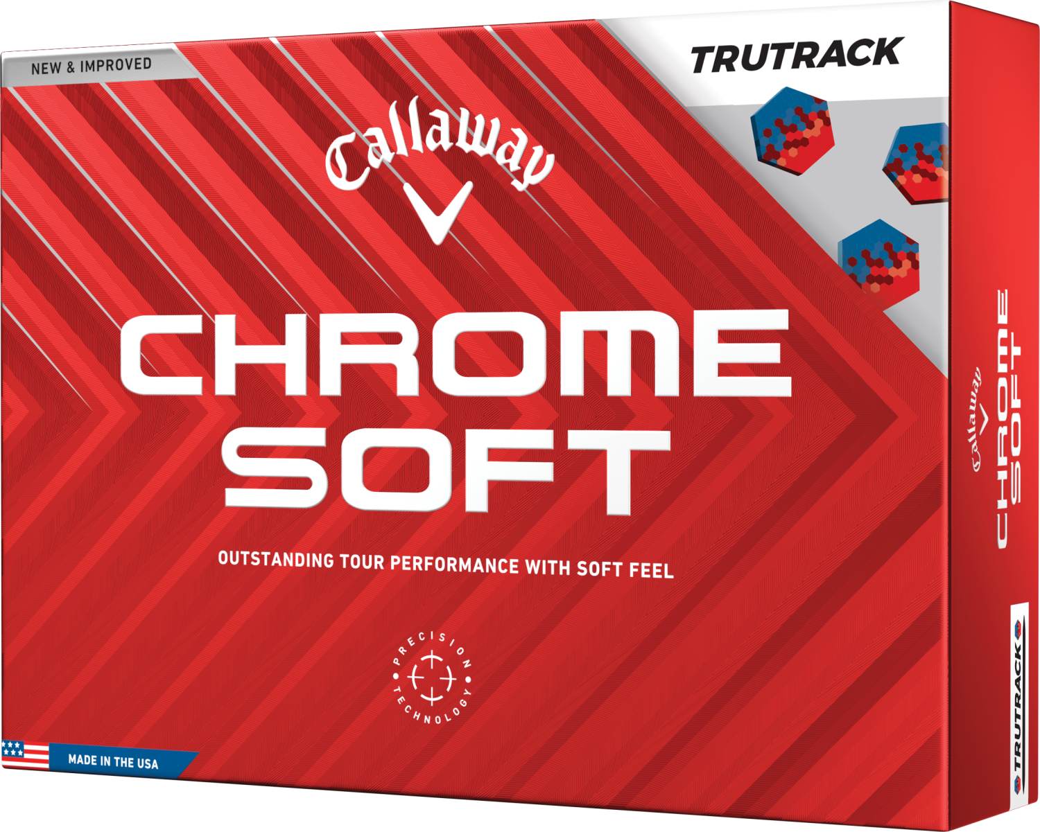 Callaway Chrome Soft Tru Track (2024) Golfbolde - White