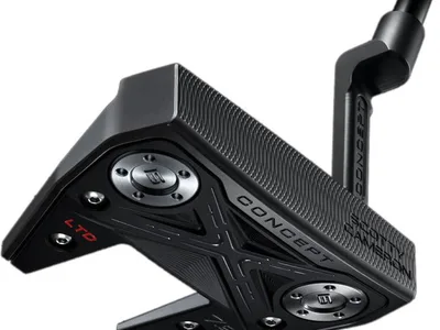 Scotty Cameron Concept X 7.2 LTD Limited Release (2023) Plumber Neck Putter - Sort - Højre - Str. 34" - Scotty Cameron Pistolini Plus Standard Sort/Hvid/Blå