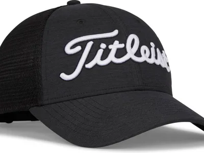 Titleist Players Space Dye Mesh Kasket - White/Black - Str. Onesize
