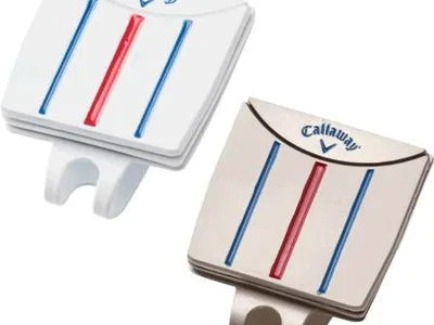 Callaway Triple Track Cap Clip 2-pak White/Nickel Boldmarkør