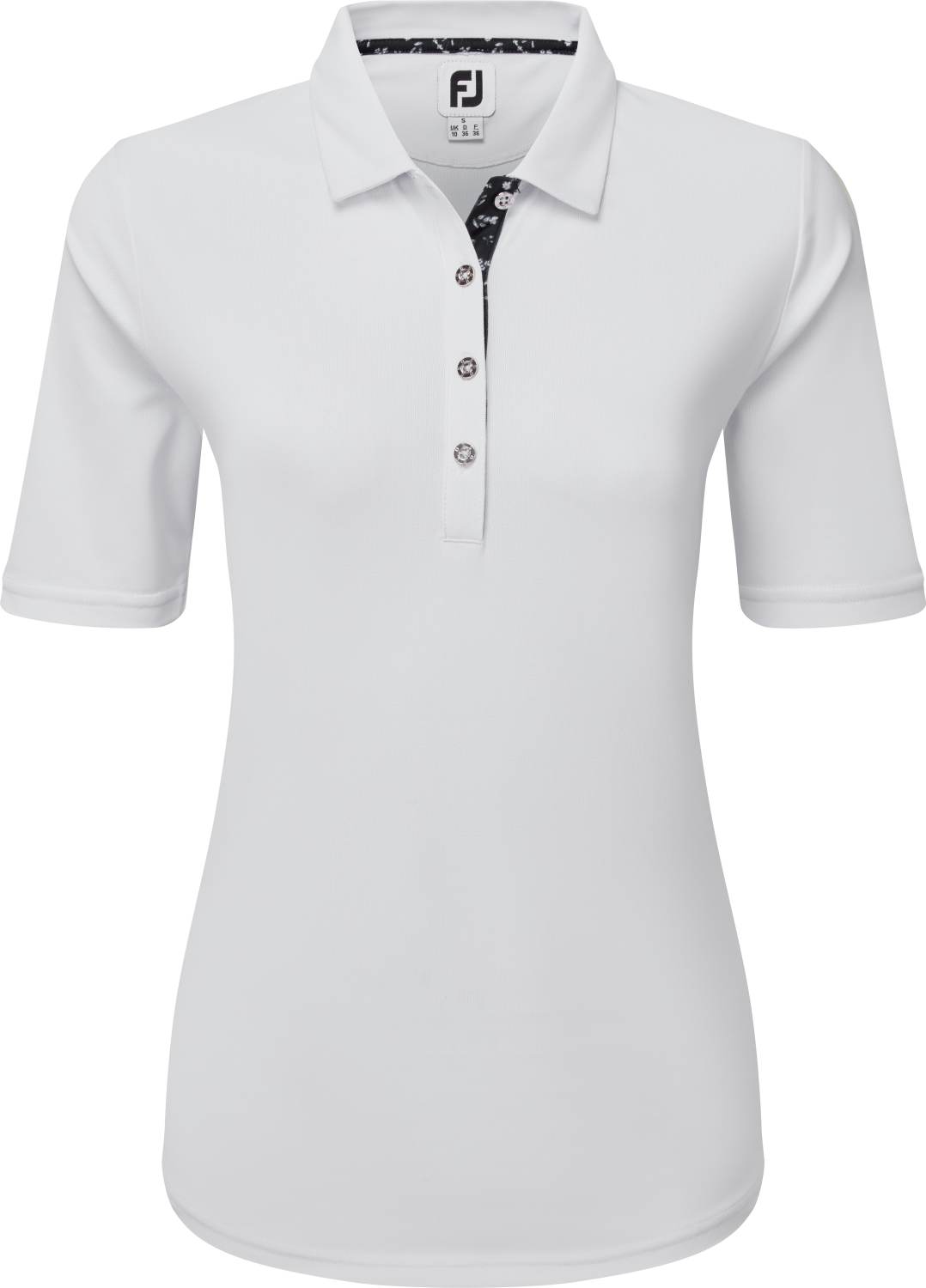 FootJoy Half Sleeve Solid Pique Dame Poloshirt
