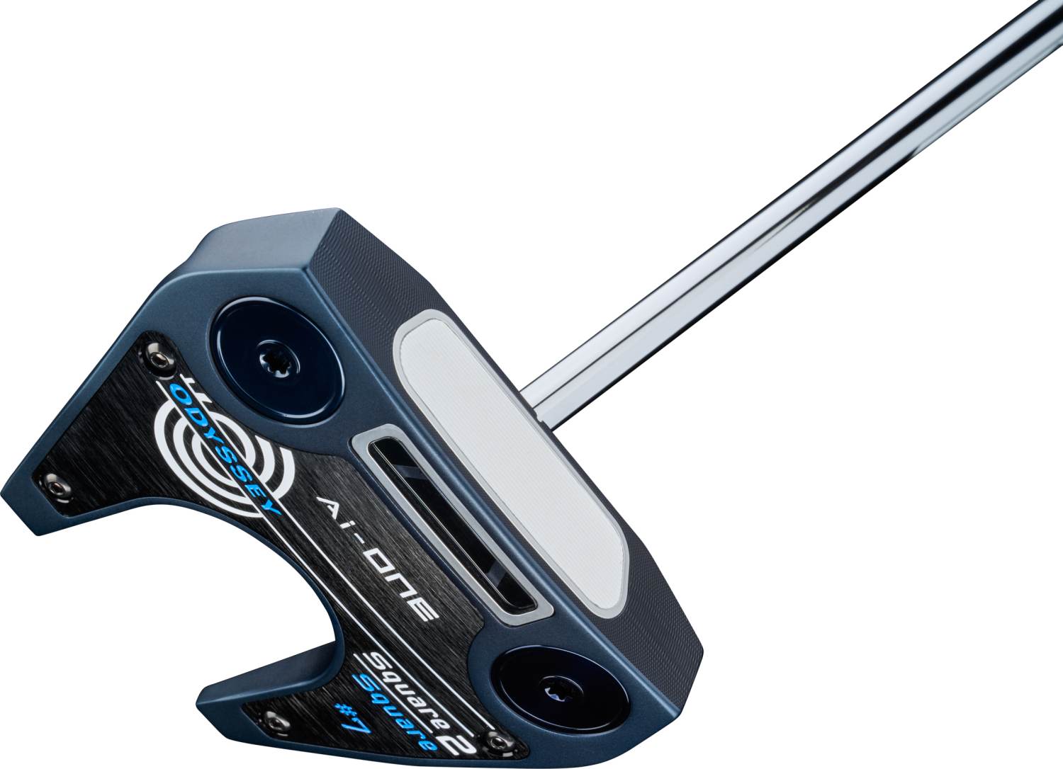 Odyssey Ai-One Square 2 Square Seven Cruiser CS Straight Neck Putter - Blå/Hvid - Højre - Str. 38" - Odyssey Ai-ONE Square 2 Square (2025) Oversize Hvid/Blå