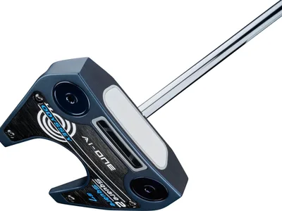 Odyssey Ai-One Square 2 Square Seven Cruiser CS Straight Neck Putter - Blå/Hvid - Højre - Str. 38" - Odyssey Ai-ONE Square 2 Square (2025) Oversize Hvid/Blå