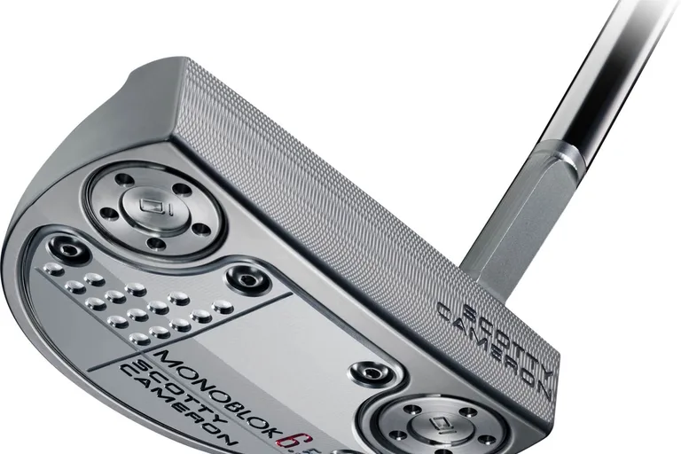 Scotty Cameron MONOBLOK 6.5 (2022) Slant Neck Herre Putter - Chrome - Højre - Str. 34" - Scotty Cameron Pistolero Plus Standard Sort/Grå