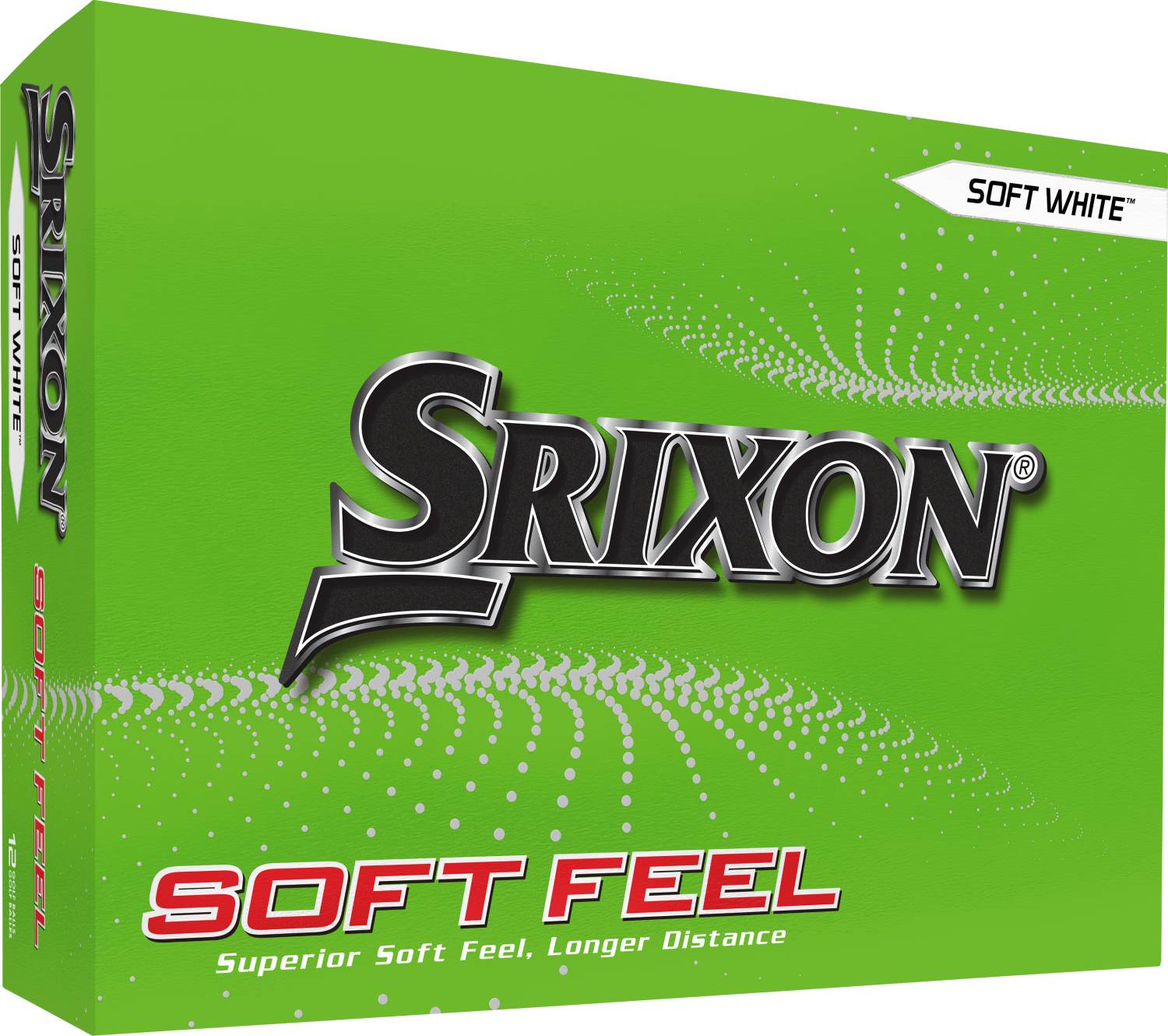 Srixon Softfeel (2023) Logobolde - Hvid