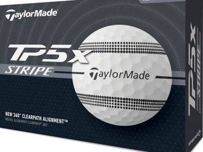 Taylormade TP5x Stripe Golfbolde - Hvid