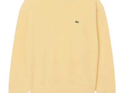 LACOSTE Trøje med rund hals, sand