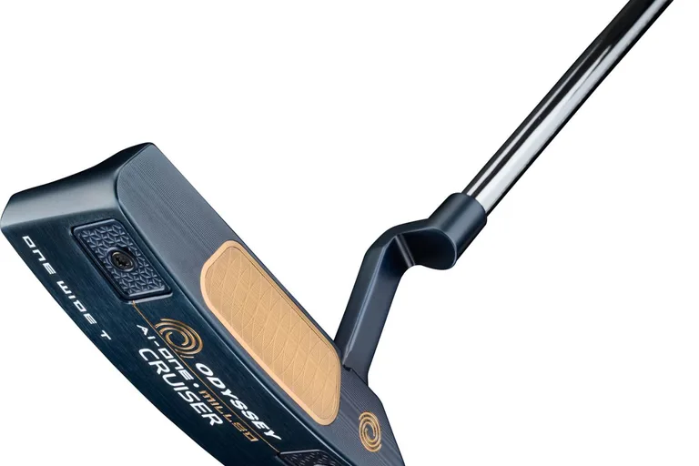 Odyssey Ai-One Milled Cruiser One Wide Plumber Neck Putter - Blå - Højre - Str. 38" - Odyssey Ai-ONE Milled (2025) Midsize Hvid/Blå