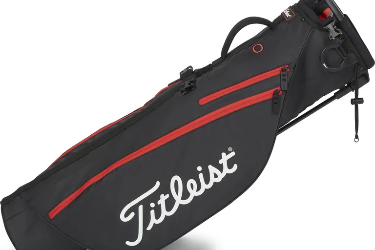 Titleist Premium Carry Bærebag - Black/Black/Red