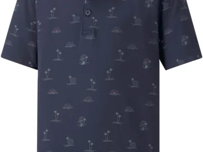 Puma Cloudspun Horizons Drenge Poloshirt - Navy Blazer/Day Dream - Str. 128 cm