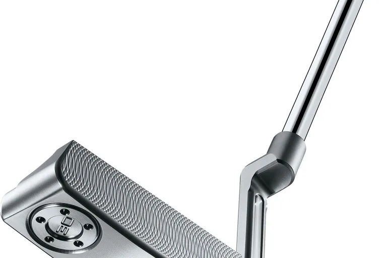 Scotty Cameron Super Select Newport 2 Plumber Neck Putter - Chrome - Venstre - Str. 35" - Scotty Cameron Pistolini Plus (2023) Standard Sort/Hvid/Rød