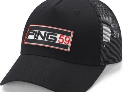 Ping 59 Trucker Kasket - Black - Str. Justerbar