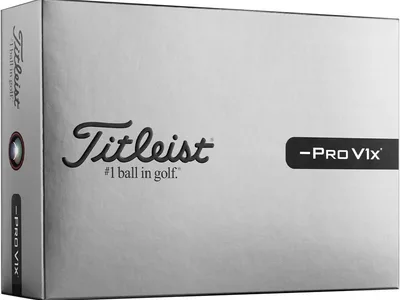 Titleist Pro V1x Left Dash (2026) Golfbolde - White
