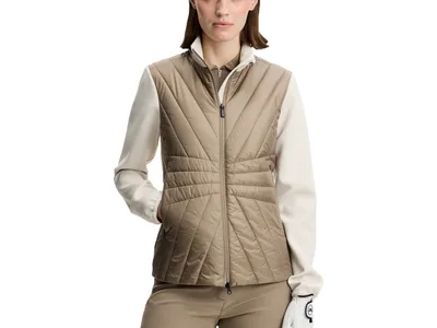 J. LINDEBERG Jakke Holma Quilt Hybrid, taupe
