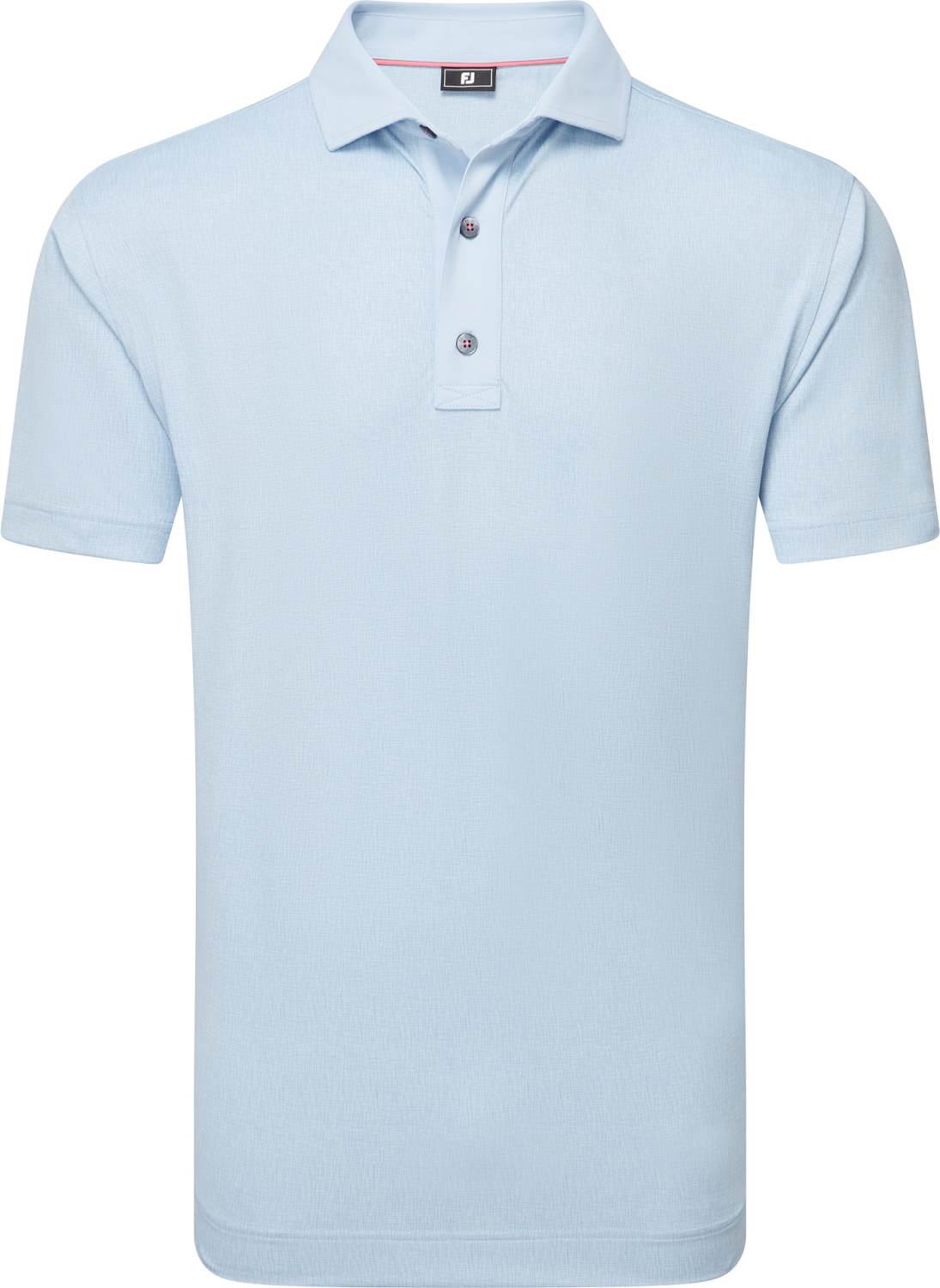 FootJoy Etched Texture Print Lisle Herre Poloshirt