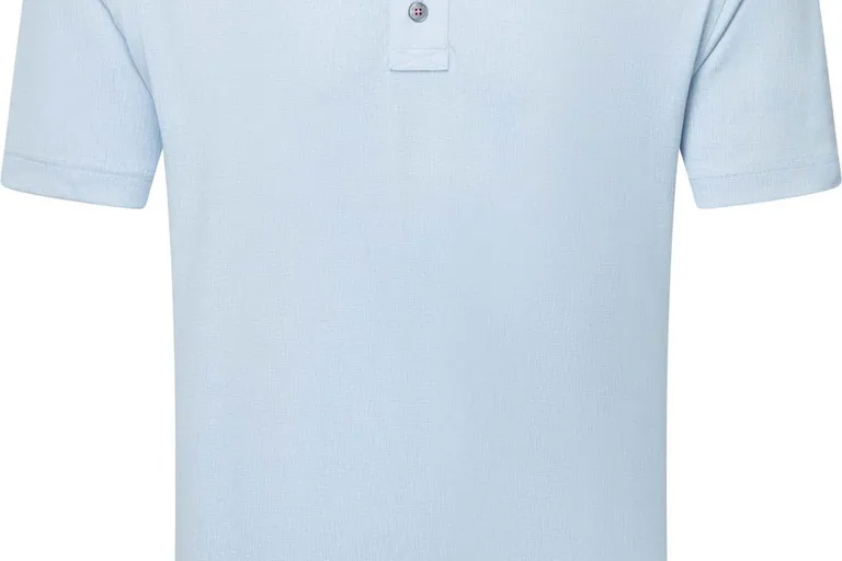 FootJoy Etched Texture Print Lisle Herre Poloshirt