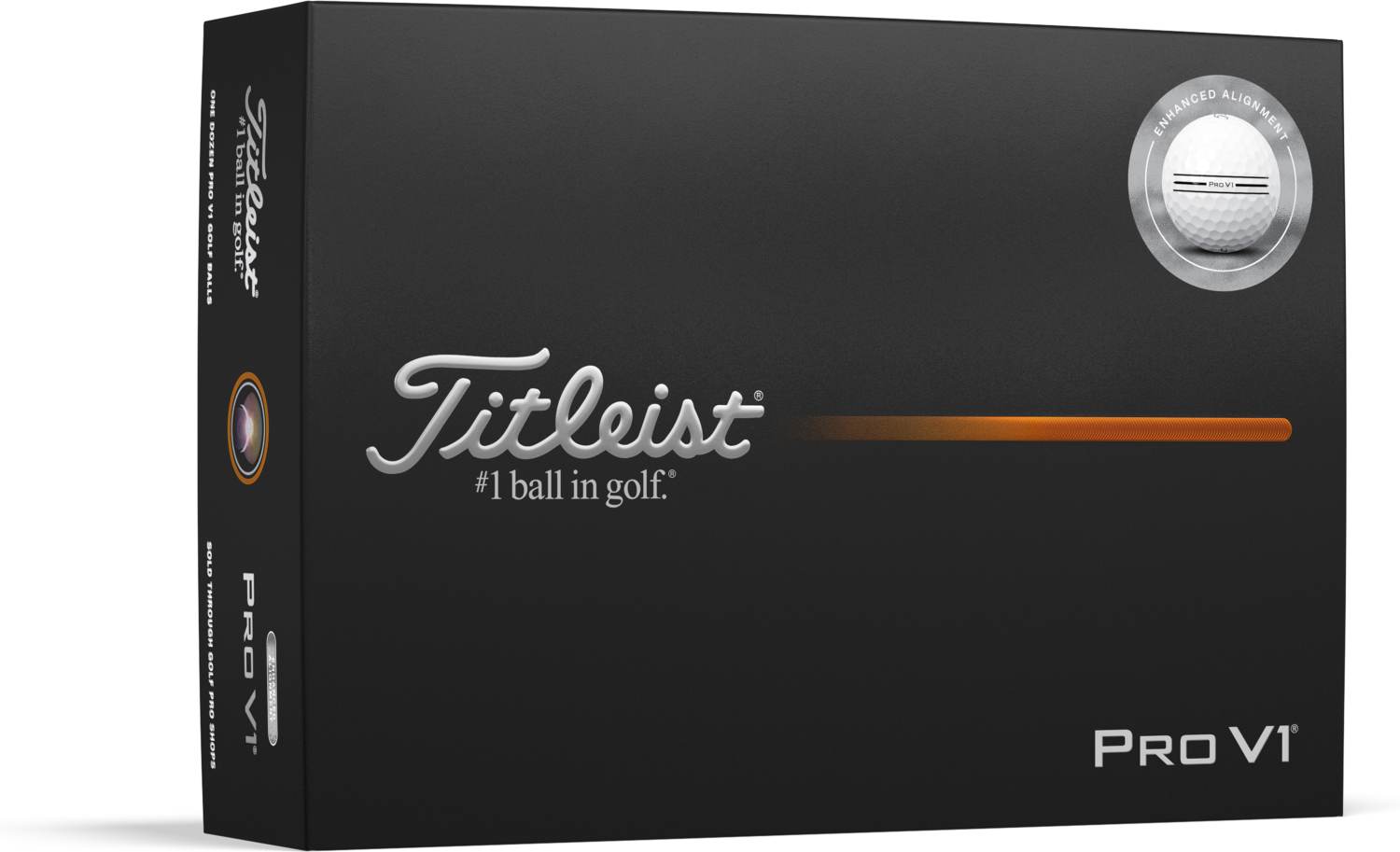 Titleist Pro V1 Enhanced Alignment (2025) Golfbolde - White