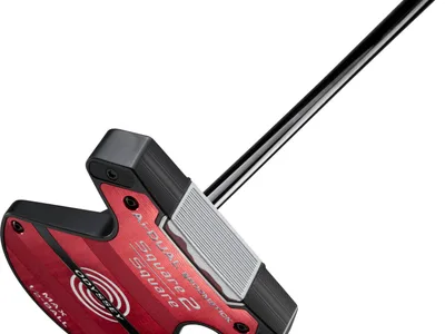 Odyssey Ai-Dual Square 2 Square Max 1/2 Ball Broomstick Straight Neck Putter - Black - Højre - Str. 48" - Odyssey Ai-Dual S2S Broomstick (2026) Oversize Hvid/Sort